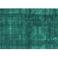 thumbnail image 1 of Ahgly Company Machine Washable Indoor Rectangle Oriental Turquoise Blue Industrial Area Rugs, 5' x 7', 1 of 4