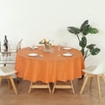 thumbnail image 6 of (1 Pc) Orange Premium Round Heavy-Duty Plastic Table Covers (Reusable), 6 of 6