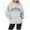 Grey, variant on Women's Letter Printed Round Neck Pullover Street Long Sleeve Pullover Hoodie Winter Jacket Zip up Tunic Hoodie Sweatshirts for Women with Hoodie Womens Hoodie Zip up Womens plus Sweatshirts