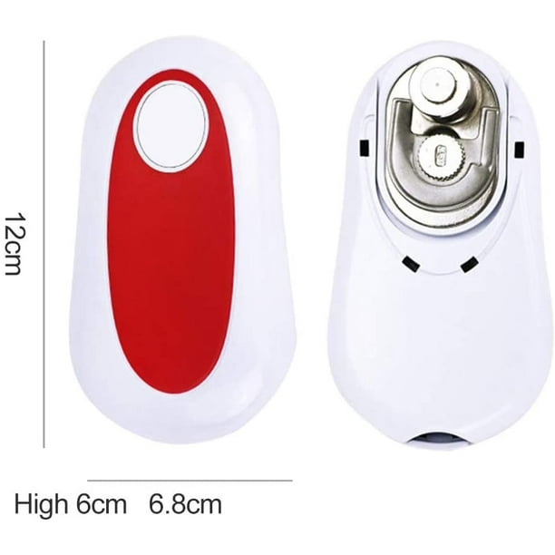 One-Touch Electric Can Opener, Handheld Easy Grip Press Start and Stop  Automatic Operation, Lightweight, Twist-free, Arthritis Relief 