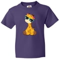 thumbnail image 3 of Inktastic Giraffe With Blue Sunglasses, Cute Giraffe Youth T-Shirt, 3 of 5
