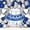 Blue, Silver, variant on 91Pcs Birthday Party Decoration Kits, Birthday Party Supplies Set with Banner, Fringe Curtains, Balloons