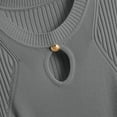 thumbnail image 4 of mfyjkho Vestidos para mujer, Vestido de cuello redondo sin mangas con tirantes finos de color liso para mujer Vestidos maxi para mujer free size, 4 of 4