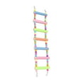 thumbnail image 3 of Escalera de madera para pájaros, juguete para loros, puente de escalada, garras de madera duraderas. siete nudos helados, 3 of 9