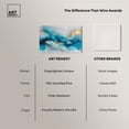 thumbnail image 6 of Ethereal Blue and Gold Canvas Abstract Wall Art by Art Remedy, Gallery Wrapped, 24 x 16, 6 of 7