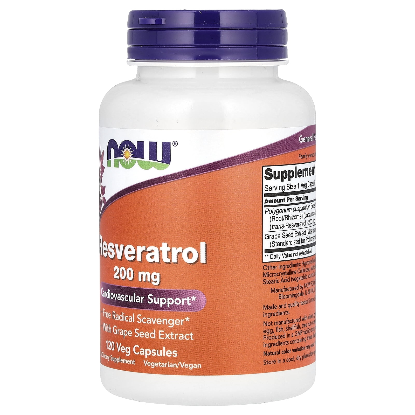 vegan liposomal glutathione 200mg now brand NOW Foods - Resveratrol 200 mg