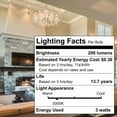 thumbnail image 6 of SATCO S12505 CA10 LED Light Bulbs 3W 120V 3000K 200 Lumen E12 Candelabra Base Dimmable Wet Location (6 Pack), 6 of 10