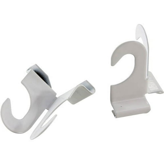 Baumgartens Suspended Ceiling Hooks - 30 lb (13.61 kg) Capacity - 2" Size - for Plant - White - 2 / Pack | Bundle of 10 Packs