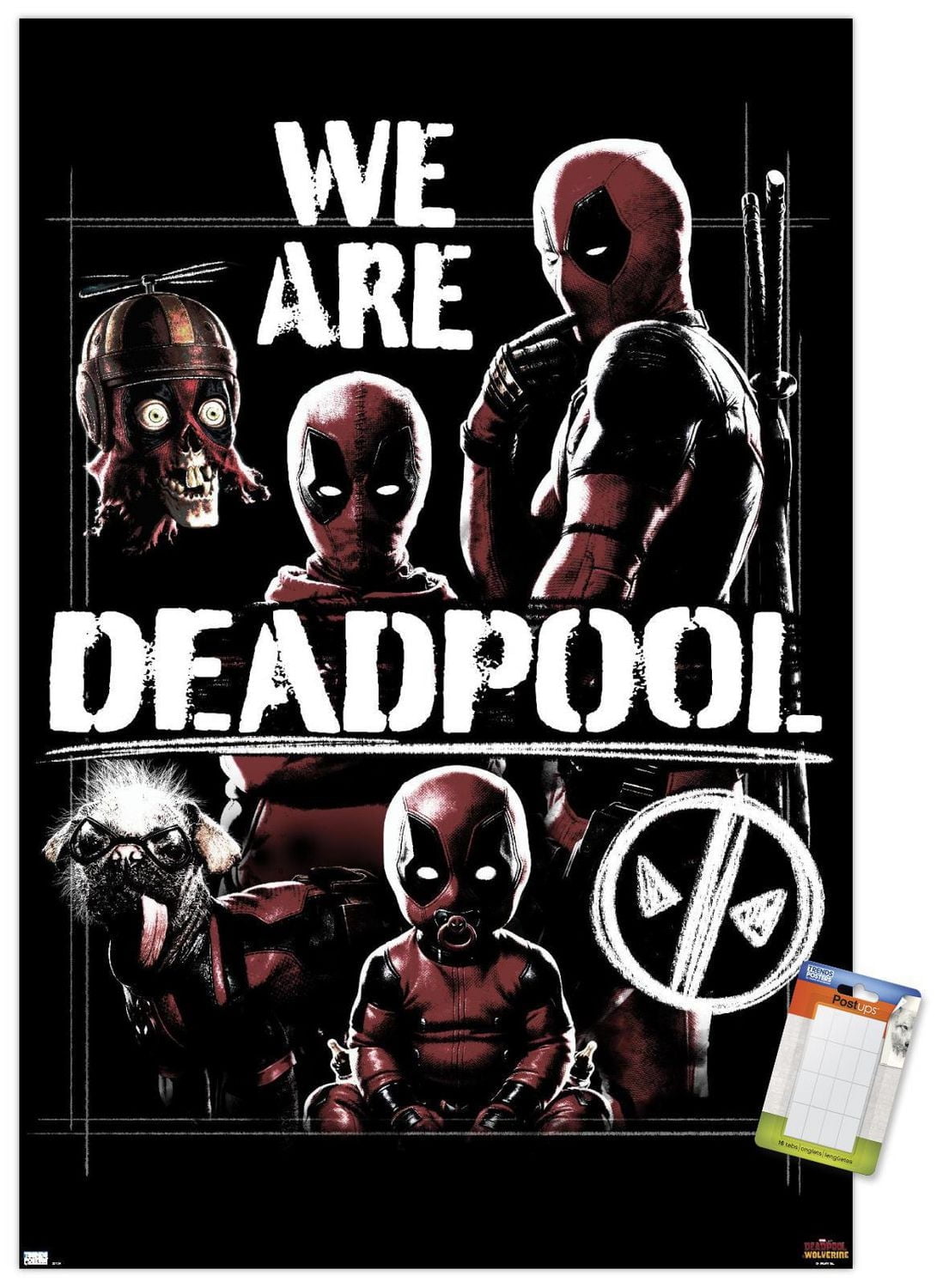 Marvel Deadpool & Wolverine - We Are Deadpool Wall Poster with Magnetic Frame, 22.375" x 34"