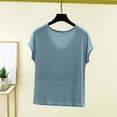 thumbnail image 4 of WAGUTH Women's Loungewear Tops V Neck Cap Sleeve Shirts with Built-In Bra Soft Lightweight Casual Tees for Daily Wear, 4 of 4