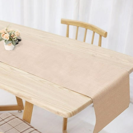 

Outflower Kitchen tablecloth washable cotton and linen tablecloth for kitchen restaurant hotel cafe anti-fouling tablecloth Yellow 32*280cm