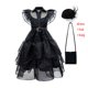 thumbnail image 1 of Disfraz de Wednesday Addams para niña, novedad de 2023, Vestidos para niñas, Vestidos de fiesta de malla, disfraces de carnaval de 3 a 12 años, 5-6T (etiqueta 130) Gao Jinjia LED, 1 of 2