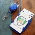 thumbnail image 6 of RFID Blocking Badge Holder with Retractable Carabiner Clip Badge Reel - Dual Sided - SkimSAFE Skimming Protection - 2 Card Shield for 13.56MHz Radio Signal by Specialist ID (Royal Blue), 6 of 6