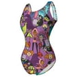 thumbnail image 5 of The Powerpuff Girls Womens Bathing Suits One Piece Swimsuits Cute Bikini Printed Swimwear Cover Up Dress XL, 5 of 7