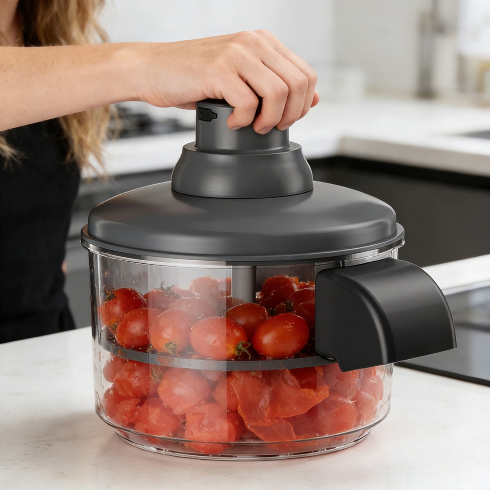 Grape Peeler Hand Crank Removal 2026 Grape Peeling Machine Rechargeable Smart Fruit Peeler Machine Food Grade Device Home Kitchen Garlic Copper Handheld Garlic Chopper Mincer Chopper for Meat Pl8
