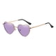 thumbnail image 1 of Gafas de sol en forma de corazón Sonducket montura de metal dorado lentes Tac púrpura, 1 of 6
