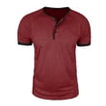 thumbnail image 2 of Ceisia Chemise à Manches Courtes pour Hommes, Cadeau d'Hiver, Décontractée, à Boutons, Col Rond - Confortable pour Usage Quotidien en Extérieur, 2 of 7