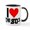 White/Black Inside, variant on CafePress - I Heart The 80S Mug - 11 oz Ceramic Mug - Novelty Coffee Tea Cup