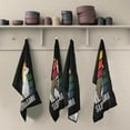 thumbnail image 2 of Sloth Llama Retro Kitchen Dish Towels Set of 1, Rainbow Washable Tea Towels Dishcloths Lint-Free 18x28 Inch Fast Drying for Kitchen Restaurant Bar Clean, 2 of 7