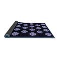 thumbnail image 2 of Ahgly Company Indoor Square Abstract Blue Modern Area Rugs, 3' Square, 2 of 4