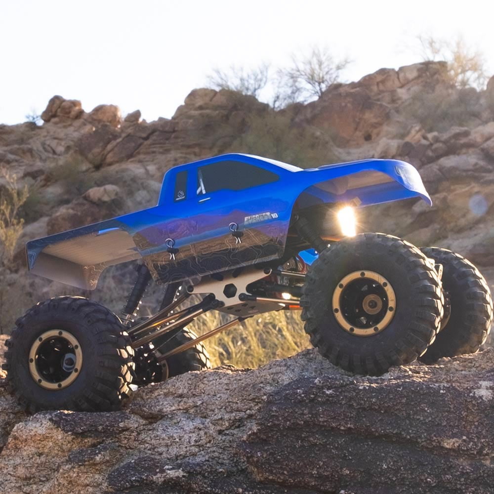 Redcat Racing Everest 10 1:10 Scale Rock Crawler Electric Brushed RC Truck, Blue