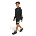 thumbnail image 4 of Boys 8-20 adidas Long Sleeve Hooded Outline T-Shirt in Regular & Plus Size, 4 of 4