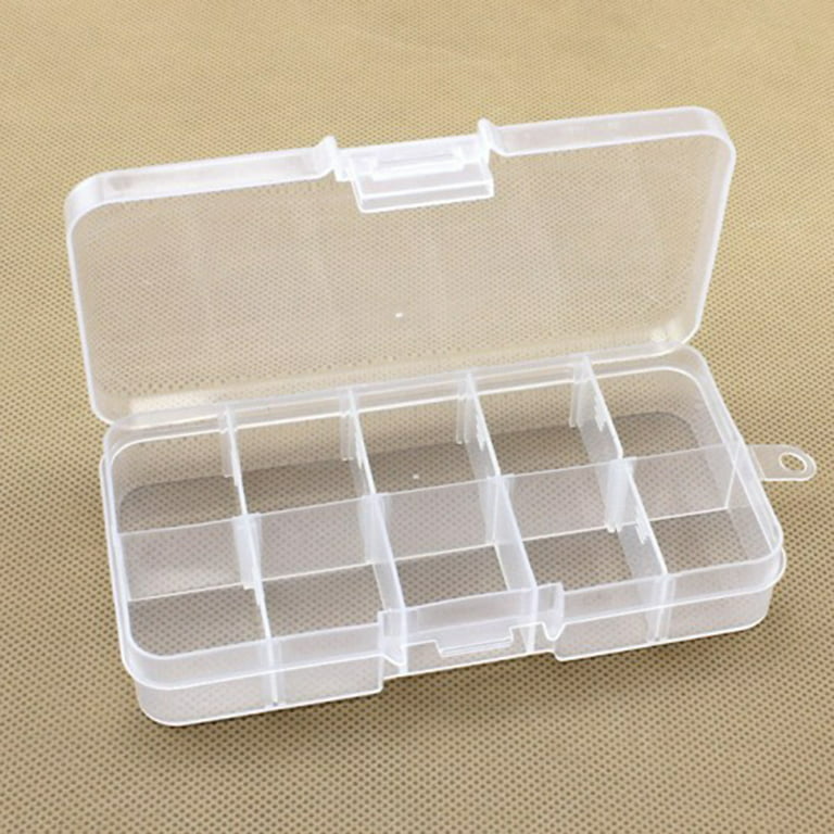 Small Plastic Case For Small Items Clay Bead Container Small Storage Box  Blue 