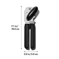 thumbnail image 2 of OXO Good Grips Soft Handled Stainless Steel Can Opener with Bottle Opener, Black, 2 of 9