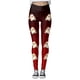 thumbnail image 3 of MKLEKYY Leggings deportivos push up para mujer, leggings para entrenamiento, leggings con estampado navideño, pantalones de bloques de color, leggings elásticos suaves 3689, 3 of 4