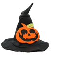 thumbnail image 4 of Adjustable Halloween Dog Witch Hat Lightweight, Breathable, with Bat and Pumpkin Design - Perfect Pet Headdress for Cosplay Fun, 4 of 8