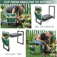 thumbnail image 5 of Garden Kneeler and Seat, 10.2" Wider Heavy Duty Thick Gardening Bench for Kneeling and Seat - Multifunctional Kneeler Bench, Gardening Gifts for Women, Seniors Grandparents, Black, 5 of 7