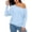 Z02 BU1, variant on Oversized Long Sleeve Shirts For Women Loose Solid Color Crew Neck T Shirt Soft Comfortable Fall Basic Work Tee Vacation Clothes Hot Pink L
