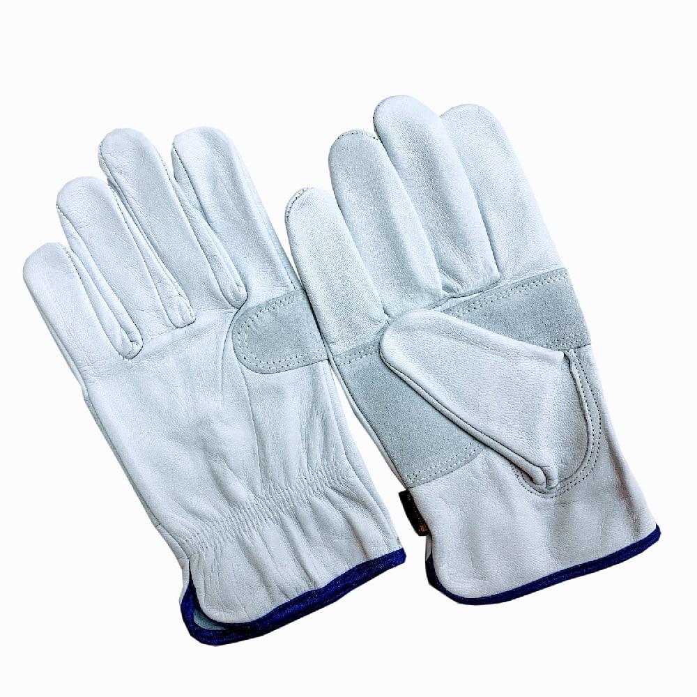 LD2125-S-12PK, Men's Goatskin Leather Driver Gloves with Reinforced Padded Palm, 12 Pair Value Pack