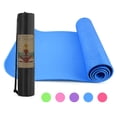 thumbnail image 1 of Esterilla de yoga de 6 mm de grosor, esterilla de ejercicio de Pilates antideslizante de 72X24 pulgadas, 1 of 8