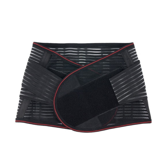 Orthèses Bas du Dos pour Soulager les Maux de Dos - Ceinture de Compression pour Hommes et Femmes - Soutien Lombaire, Ceinture Dorsale pour Hernie Discale, Sciatique - Conception en Maille Respirante, Sangles Ajustables (TG, Noir)