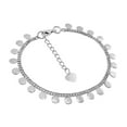 thumbnail image 3 of Arabian Princess Charming Round Discs Cable Chain Links .925 Sterling Silver Bracelet, 3 of 5