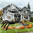 thumbnail image 3 of 5Pcs Giant Halloween Spider Set-Scary Spider Decor For Haunted House Party Props, 3 of 6