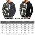 thumbnail image 4 of fastboy Hommes Automne Sweat à Capuche Camouflage Imprimé Pull à Manches Longues, 4 of 6