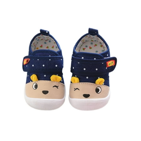 

Ferndule Baby Girls Boys Flats Breathable First Walking Shoes Comfort Sneakers Comfortable Soft Sole Sneaker Casual Non-Slip Lightweight Blue 4C