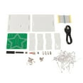 thumbnail image 1 of Colorida estrella de cinco puntas LED que fluye luz 51 microordenador de un solo Chip decoración de luz DIY, 1 of 8