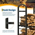 thumbnail image 4 of Royalbelle Copper 30 Inch High Firewood Rack Outdoor, Indoor Wood Rack Storage, 4 of 8