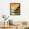 thumbnail image 3 of COMIO HPINUB Sunset in Beach Landscape Large Framed Nature Sencery Wall Decor for Living Room,Acadia National Park Canvas Wall Art for Dining Room, Office, Bathroom Decor, 3 of 4
