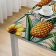 thumbnail image 5 of Awypu Colorful Pattern Tropical Exotic Flowers and Pineapple Square Tablecloth for Outdoor Picnic Camping and Indoor Kitchen Dining Party 100% Polyester Fiber 52*52, 5 of 8