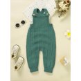 thumbnail image 2 of Bagilaanoe Newborn Baby Girl Boys Knit Jumpsuits Solid Color Sleeveless Bodysuits 3M 6M 9M 12M 18M Infant Fall Ribbed One Piece Romper, 2 of 8