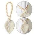 thumbnail image 4 of Rideau de Macramé Tiebacks Titulaires Sangles Perle Draperie Titulaire à la Main Pompons Corde Corde Cravates pour la Maison Décor Ferme, 4 of 8
