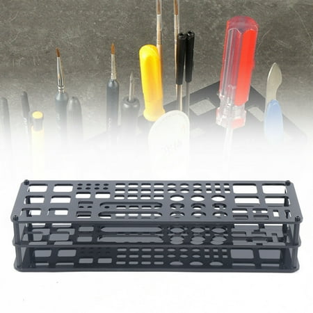 

TOOL1SHOoo 45 Hole Tool Rack Tool Storage Box Sundries Storage Tray Black