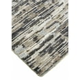 thumbnail image 4 of 4' X 6' Gray Blue And Silver Wool Abstract Hand Knotted Area Rug, 4 of 5