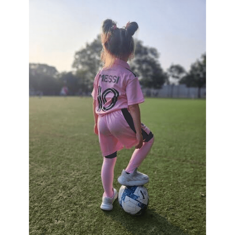  New 2023-24 Kids/Youths Soccer Jersey Uniforms Football Jersey  Fans Shirt for Big Boys Girls No.10 Kids Soccer Set (Color : Pink, Size :  9-10 Years) : Clothing, Shoes & Jewelry