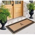 thumbnail image 4 of A1HC Natural Coir Flock Monogrammed Door Mat for Front Door, 36x72, Anti-Shed Treated Durable Doormat Outdoor Entrance, Heavy Duty, Thin Profile, Easy to Clean, Long Lasting, Front Door Entry Doormat, 4 of 5