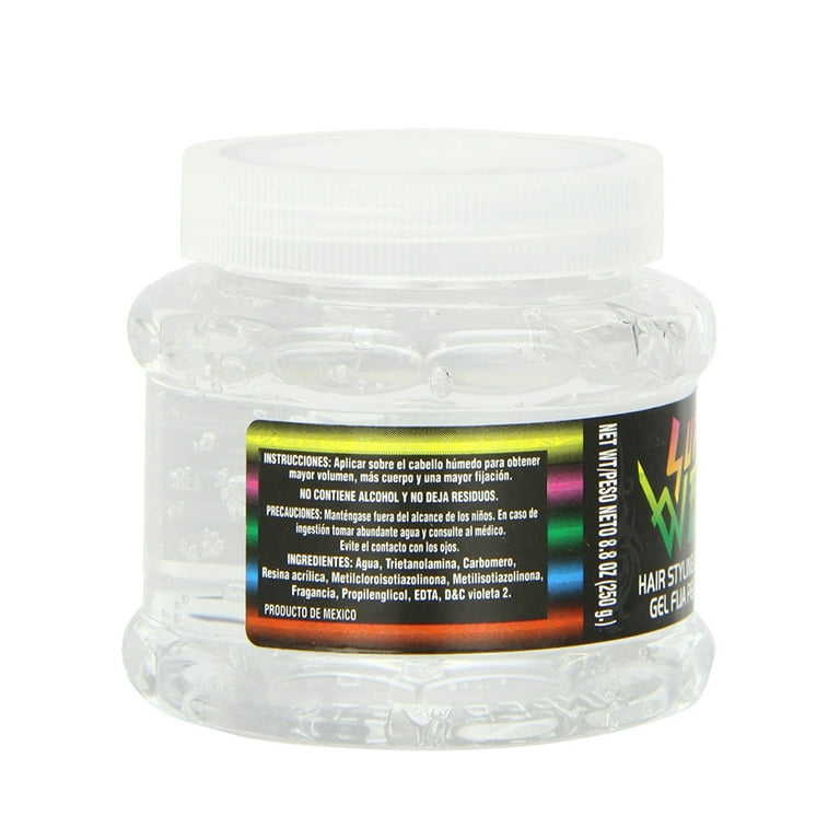 Super Wet Clear Hair Styling Gel. Professional Styling. Maximum